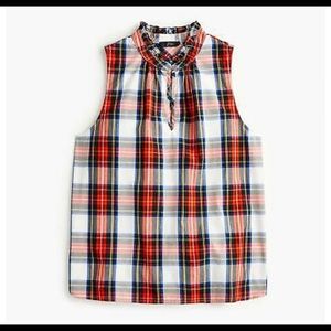 NEW WITH TAGS | J. Crew Plaid sleeveless shirt